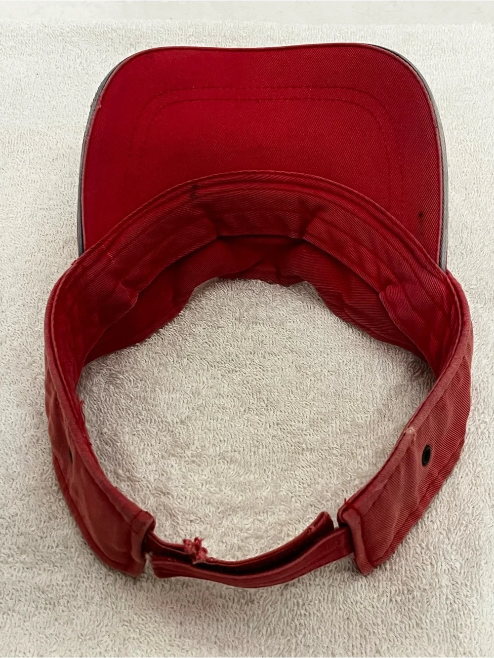 Pensacola Beach Visor with American Flag - Red